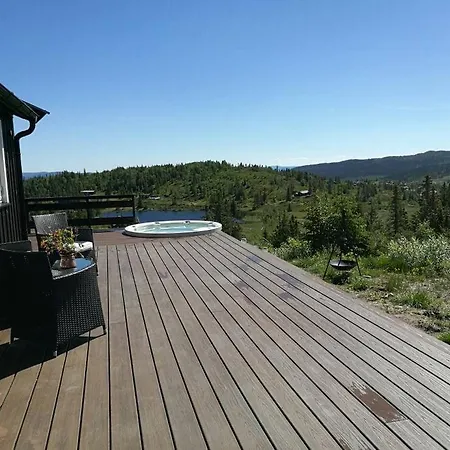 Hoyfjellshytte I Valdres Med Panoramautsikt *